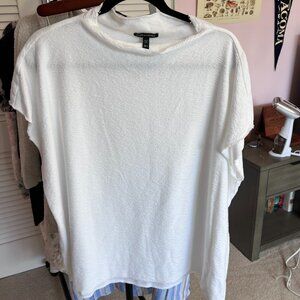 Eileen Fisher Oversize Short Sleeve Organic Cotton Top